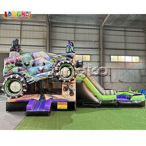 Aire de jeux pour enfants, château gonflable Monster Truck <span class=keywords><strong>Gravedigger</strong></span>, trampolines gonflables - Product Image 2