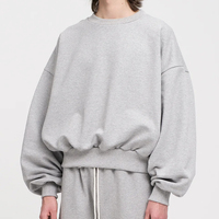 Sweat-shirts oversize pour femmes et hommes, coupe ample, col rond, sweat-shirt de haute qualité, mode décontractée, streetwear, pull court