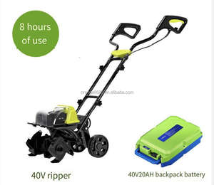 Expédition rapide 40V alimenté par batterie au Lithium sans fil main pousser marche Mini motoculteur cultivateur outils de <span class=keywords><strong>jardin</strong></span> - Product Image 4