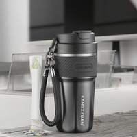 Nouveaux Modèles 2025 Mugs à Café Portables avec Pailles Les Plus Vendus, Lavables au Lave-Vaisselle, Mugs Isothermes Créatifs pour Fêtes et Boissons