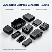 Boîtier de connecteur électronique automobile personnalisé, moulage par injection, plastique technique PA66, coque de connecteur de câblage automobile, moule OEM