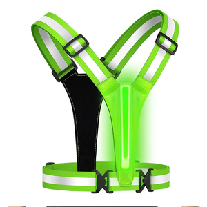 Dẫn không thấm nước chạy bánh có thể điều chỉnh trọng lượng nhẹ phản quang vest dây đai an toàn Hi VIS đêm đi bộ đi xe đạp nổi bật logo - Product Image 6