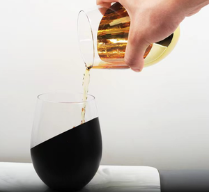 水ジュース用の黒と金色のガラス黒卵ガラスミルクセーキ大きな腹ガラス - Product Image 2