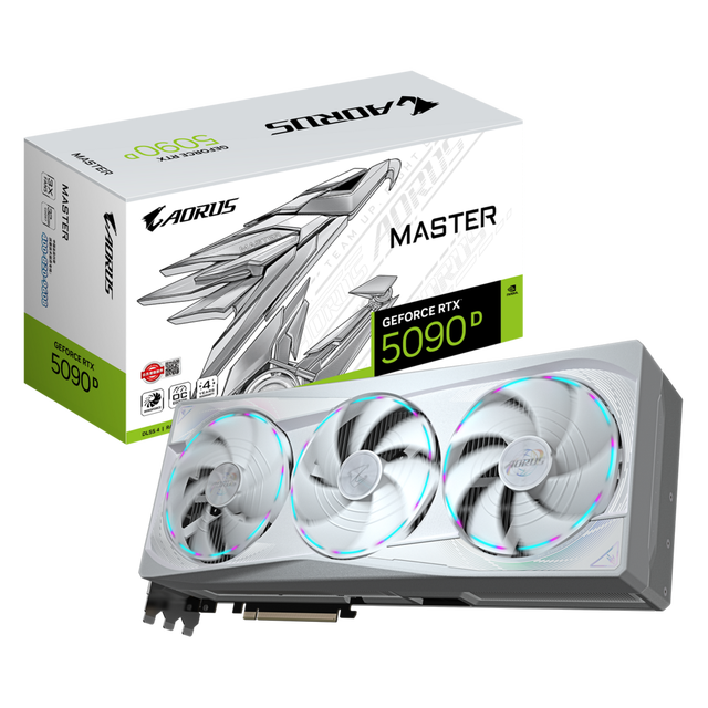 Professional Graphics Cards Gigabyte AORUS RTX5090 D MASTER ICE 32G 5090D GPU for Desktop Gaming