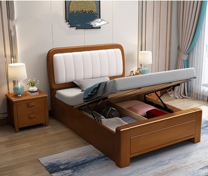 Venta caliente moderna multifuncional niños niño niña <span class=keywords><strong>cama</strong></span> de madera maciza camas de tamaño doble almacenamiento para dormitorio infantil Venta de fábrica - Product Image 1