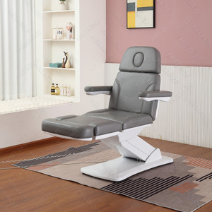 <span class=keywords><strong>Fauteuil</strong></span> de spa électrique, mobilier de salon, surmatelas de beauté pour soins du visage, lit de massage cosmétique arqué pour cils, lit de massage facial pliable en 3 sections - Product Image 4