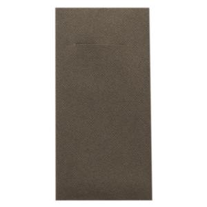 Serviettes de poche Uni marron 40x40 cm 1/8 fois en Linclass - Product Image 2