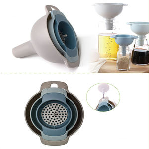 Imbuti <span class=keywords><strong>da</strong></span> cucina <span class=keywords><strong>da</strong></span> 4 confezioni in plastica per alimenti con filtri rimovibili per una comoda raccolta di utensili per il trasferimento di liquidi - Product Image 4