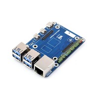 SKU-23611 CM4 ke Pi 4B Papan Adaptor untuk Modul Komputasi Raspberry Pi 4 Papan Pengembangan Alternatif 4x USB 3.0 Giga