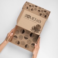 Boîtes d'expédition personnalisées avec impression de logo, emballage en papier cartonné blanc pour l'e-commerce, les cadeaux, les abonnements et la vente au détail