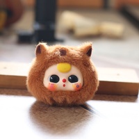 Porte-clés pendentif en peluche mignon et adorable en silicone avec rembourrage en coton PP pour les 14 ans et plus