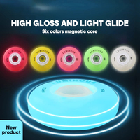 Roues Lumineuses Intenses pour Rollers et Skates, Roues Flash Inline en PU avec LED pour Enfants et Adultes, Idéales pour l'Extérieur