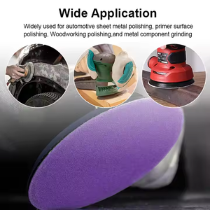 Kích thước khác nhau màu tím 125mm 115mm móc và vòng chà nhám đĩa để đánh bóng xe - Product Image 6