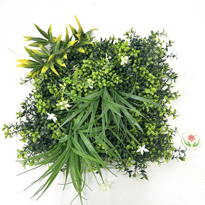 50*50CM Factory Garden <strong>Grass</strong> Plastic <strong>Artificial</strong> Green Plants <strong>Wall</strong> for Home Hotel Restaurant Background - Product Image 2