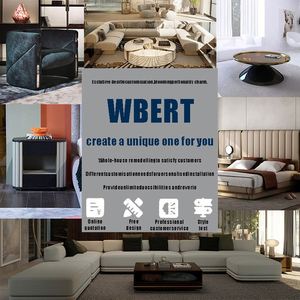 WBERT Chaise de canapé minimaliste de luxe Nordic Light-Cuir et tissu Cadre en métal bicolore, idéal pour le bureau ou le salon - Product Image 6