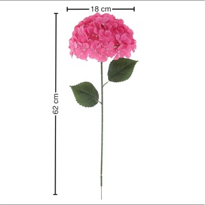 Fleurs artificielles Timo, hortensia, branche unique, fleur en soie, décoration de mariage, réaliste, faite à la main, impression 3D - Product Image 5