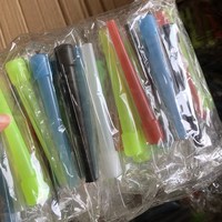 Accessoires pour chicha très demandés : Embouts jetables en plastique pour chicha, embout long noir de 9,5 cm