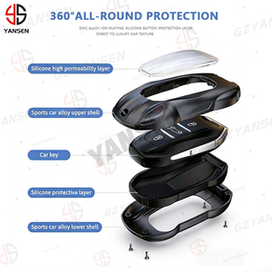 Pour Peugeot 208 308 408 2008 3008 4008 5008 Citroën C3 C4 C5 C4L C6 DS3 <span class=keywords><strong>DS4</strong></span> DS5 – Coque de clé télécommande de voiture en alliage de zinc - Product Image 3