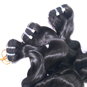 ผมต่อจากผมมนุษย์ผมหยิกสีดำธรรมชาติผมเป็นลอน - Product Image 2