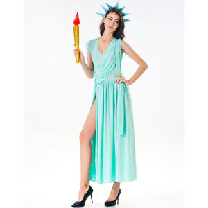 Disfraz de estatua americana de la libertad, juego de Halloween, estatua de diosa griega, vestido - Product Image 4