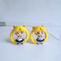 5 unids/set 4,5 CM bonito soldado Sailor Moon Anime estatua PVC figura de acción modelo muñeca colección juguetes cumpleaños