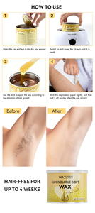 En stock, venta al por mayor de fábrica, cera depilatoria líquida de 400g, suave, de baja temperatura, liposoluble, para depilación facial y corporal. - Product Image 2