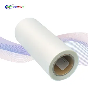 Cowint dtf transfer paper a1 a3 a4 30m 33cm 60cm clear pet sheet roll papel de transferência térmica para camisas escuras impressão dtf film roll