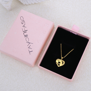 Collar con Colgante de Corazón Chapado en Oro 304 316 TAYCHUNASO con Circonita Cúbica, Joyería Romántica para Uso Diario para Mujer - Product Image 1