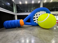 Balón de Fútbol Inflable Personalizado para Deportes, Balón de Fútbol Plateado Inflable para Publicidad, Balón de Fútbol Gigante Inflable para Eventos Deportivos