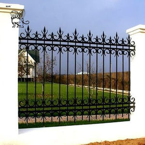 BLVE Beatuiful Outdoor Garden Günstige Metall geländer Verzinkte pulver beschichtete Metall Eisen Zaun platten - Product Image 6