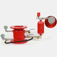 Katup Periksa Alarm Basah Fleksibel Berflens dengan Pengukur Tekanan & Motor Air Besi Ulet untuk Sistem Sprinkler