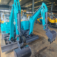 Mini-excavatrice de 0,89 tonne avec moteur KODP de 7,0 kW, godet de 0,022 m³, portée de fouille de 1520 mm pour terrains établis