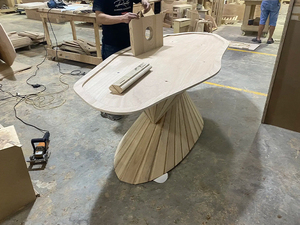 Cao Cấp Bằng Đá Cẩm Thạch Bắc Âu Dài Bàn Ăn Sang Trọng Hiện Đại Gỗ Thép Chân Với Bức Tranh - Product Image 3