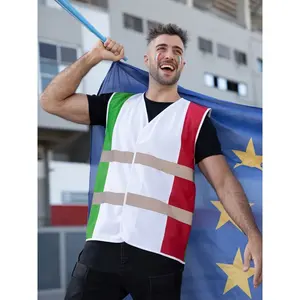 Gilet di sicurezza con bandiera nazionale, articoli sportivi - Product Image 1