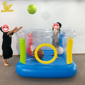 LC transparente casa inflable juguetes saltando castillo inflable, con campanas - Product Image 3