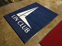 Tapis de sol commerciaux en nylon avec incrustation de logo de grand tapis