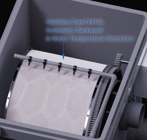 YUTANK 코이 여과 시스템 새로운 디자인 정원 연못 바이오 필터 드럼 필터 조경 수처리 양식 장비 - Product Image 4