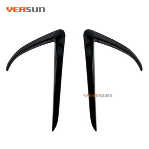 Haute qualité pare-chocs avant drapeau voiture avant lame garniture lumière sourcil pour <span class=keywords><strong>tesla</strong></span> modèle 3 pare-chocs avant - Product Image 2