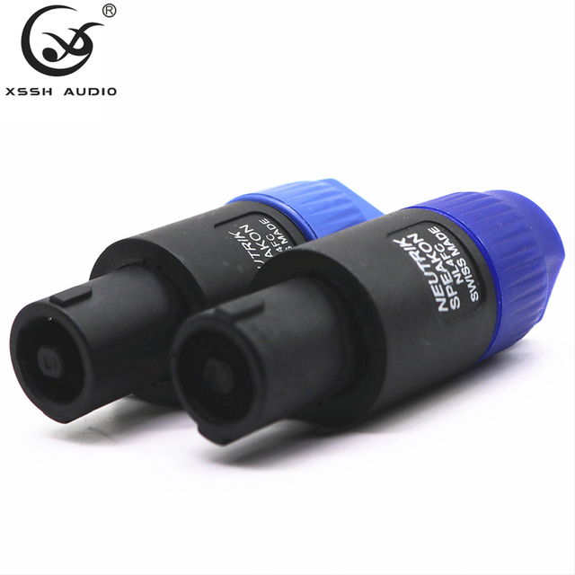 Speakon Jack YIVO XSSH Audio Audiophile Amplifier HIFI Professional Speaker Stereo Plug Wire Connector Cable 4 Pin XLR Speakon