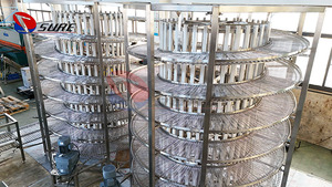 Machine de surgélation rapide IQF, congélateur à choc, congélateur spirale, congélateur Humberg, congélateur spirale simple pour homard et crevettes - Product Image 2