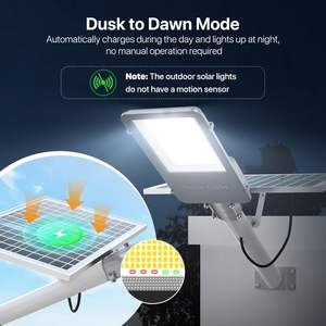 Lampe LED solaire extérieure en aluminium avec détecteur de mouvement 500W/1000W, étanche, vente en gros - Product Image 2