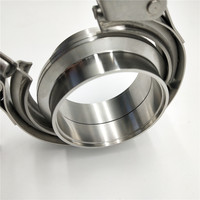 Collier de serrage de tuyau d'échappement automobile 1.75 '' / 2" / 2.5" / 4" / 5 "Kit de serrage à bande en V à dégagement rapide en acier inoxydable