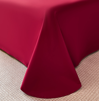 Parure de lit de luxe haut de gamme quatre pièces, housse de couette brodée et drap-housse, en coton doux pour la peau, sensation de luxe léger, cadeau pour la maison