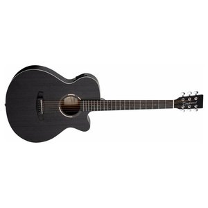 Guitare acoustique BLACKBIRD TWBB SFCE Smokestack Noir Satiné - Product Image 1