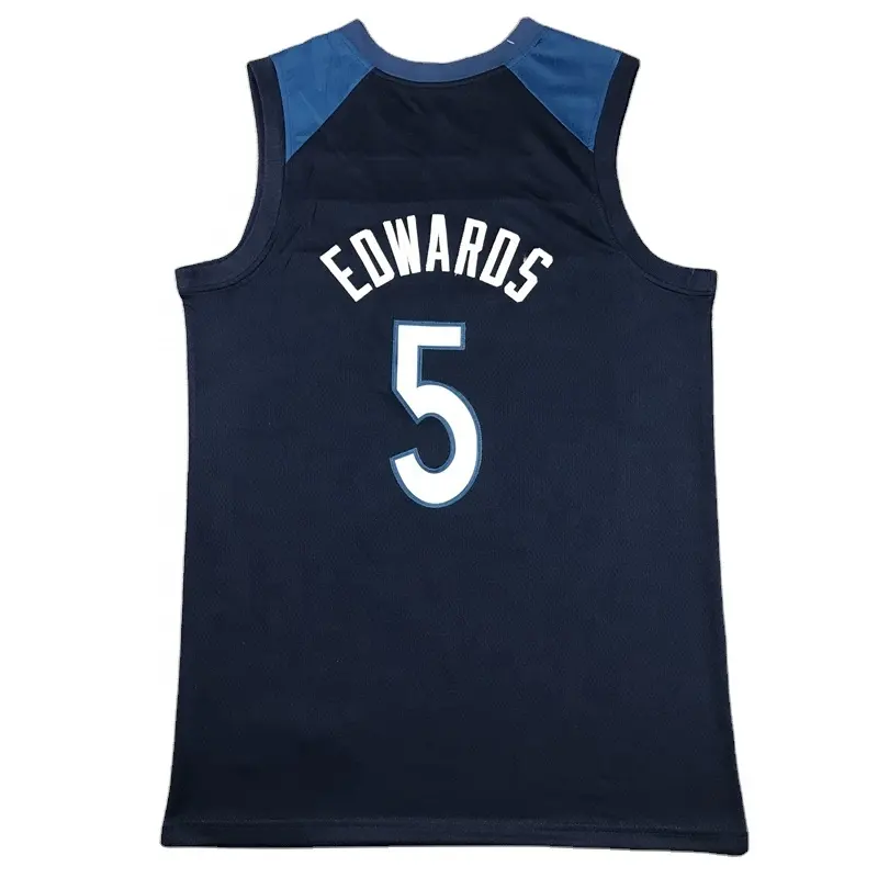 Camisa de basquete personalizada #5 Anthony Edwards de basquete #21 Kevin Garnett Karl-Anthony Towns #32