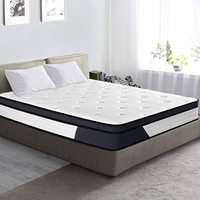 Matelas Queen Size d'hôtel Matelas King Size dans une boîte Protège-matelas Queen simple Matelas à ressorts ensachés