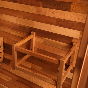 Smartmak 6-8 Người Canada Tuyết Tùng Đỏ Ngoài Trời Cube Phòng Tắm Hơi Với Hệ Thống Chống Thấm Nước - Product Image 5