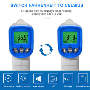 HoldPeak HP-981K Termômetros infravermelhos médicos projetados para medir a testa do corpo e as temperaturas da superfície. - Product Image 2