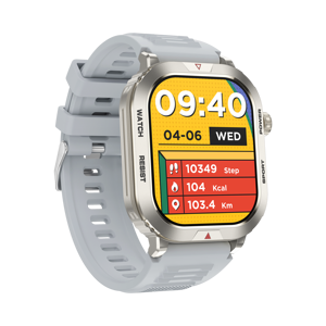 Popüler 2.01 İnç Kare Ekran Su Geçirmez Kalp Atış Hızı Kan Basıncı Alarmı Bluetooth Telefon Spor Açık Hava Akıllı Saat - Product Image 4