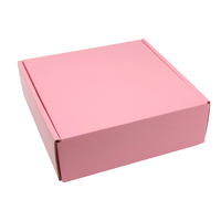 Boîtes de livraison ondulées rose personnalisée, pour petites entreprises, boîtes de courrier en carton pour la livraison, emballage cadeau artisanal, 50 pièces